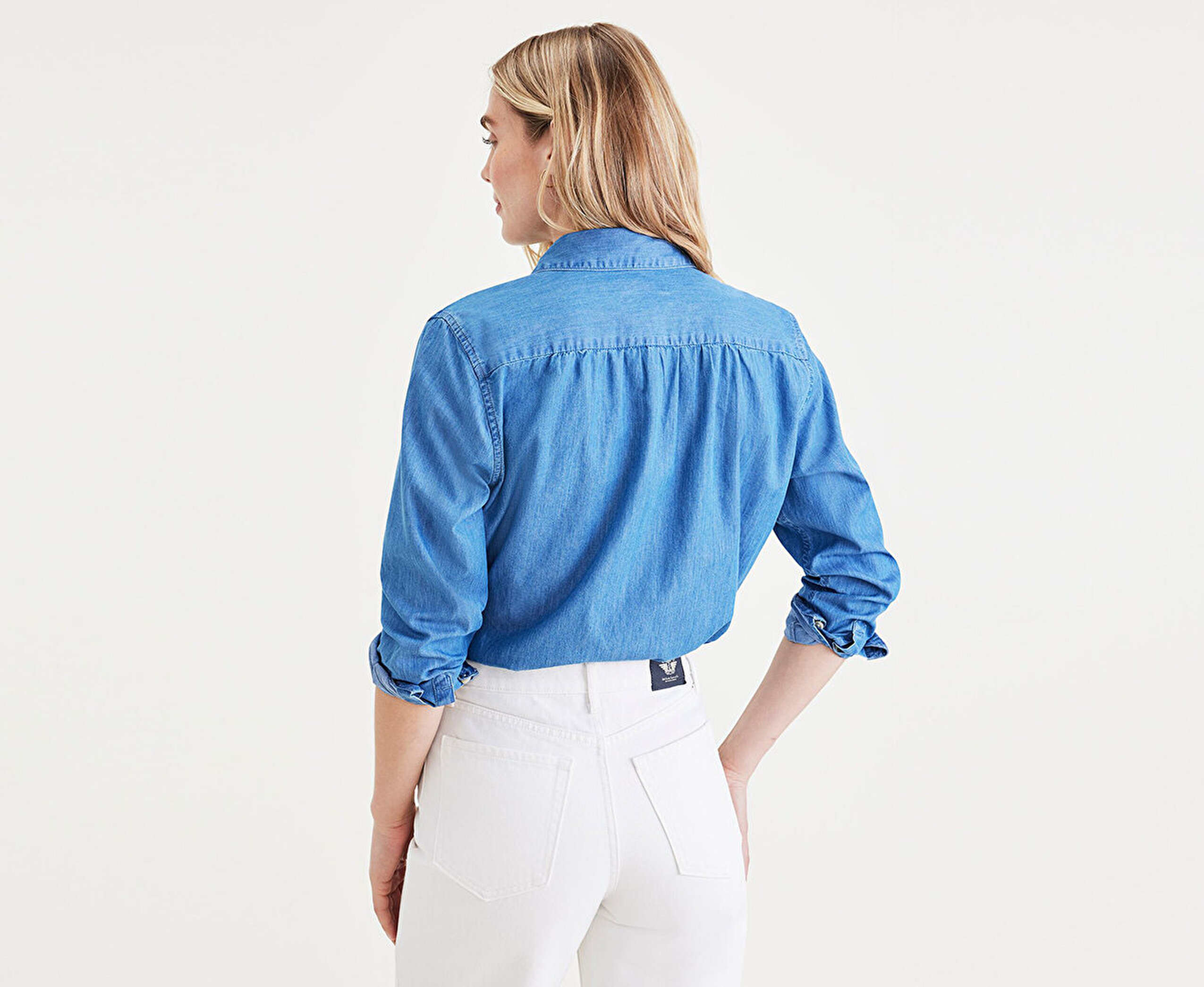 Favorite Button Up Mavi Gömlek, Relaxed Fit