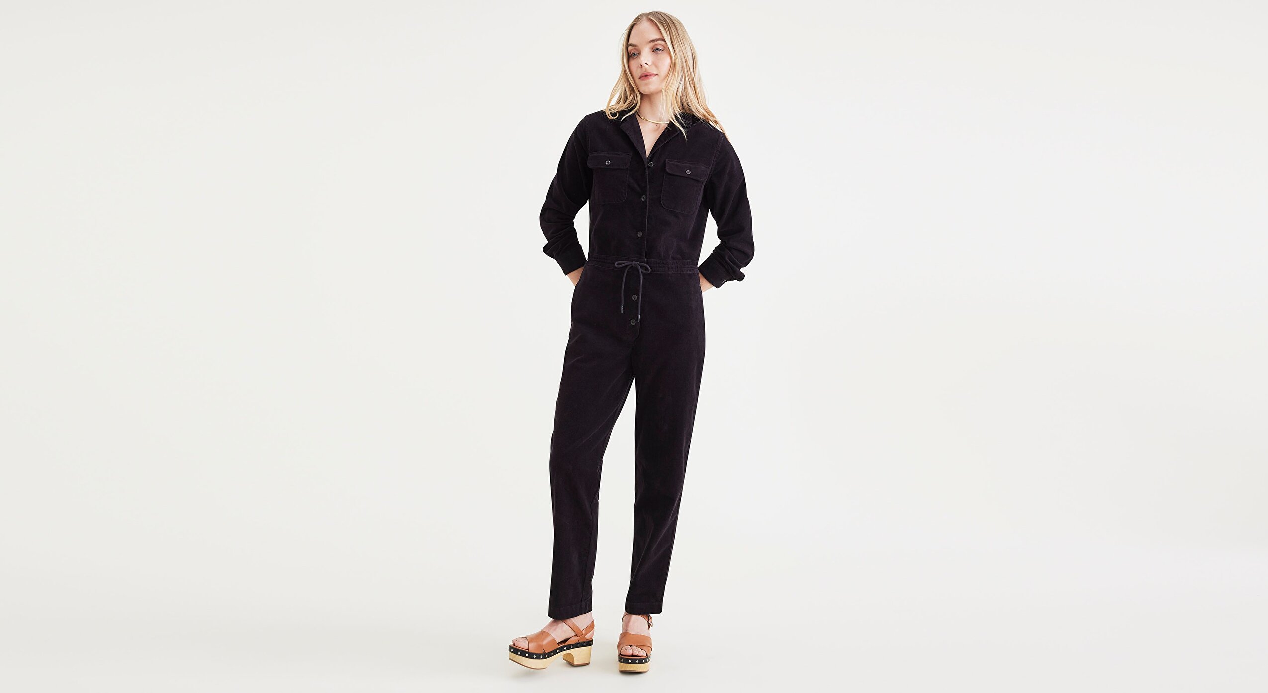 Uzun Kollu Jumpsuit
