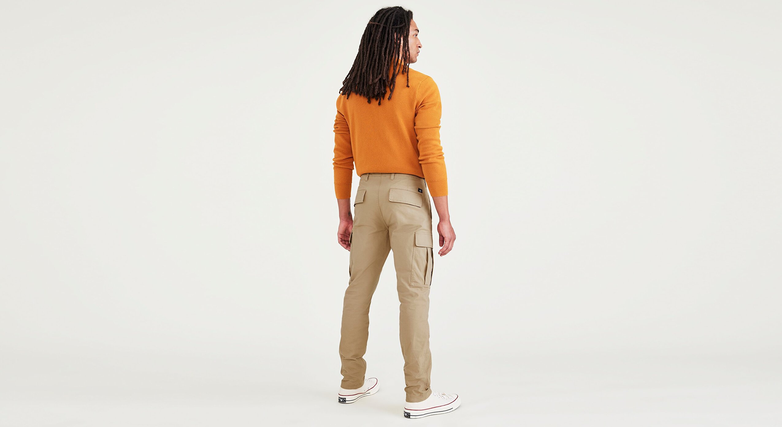 Cargo Bej Slim Tapered Pantolon
