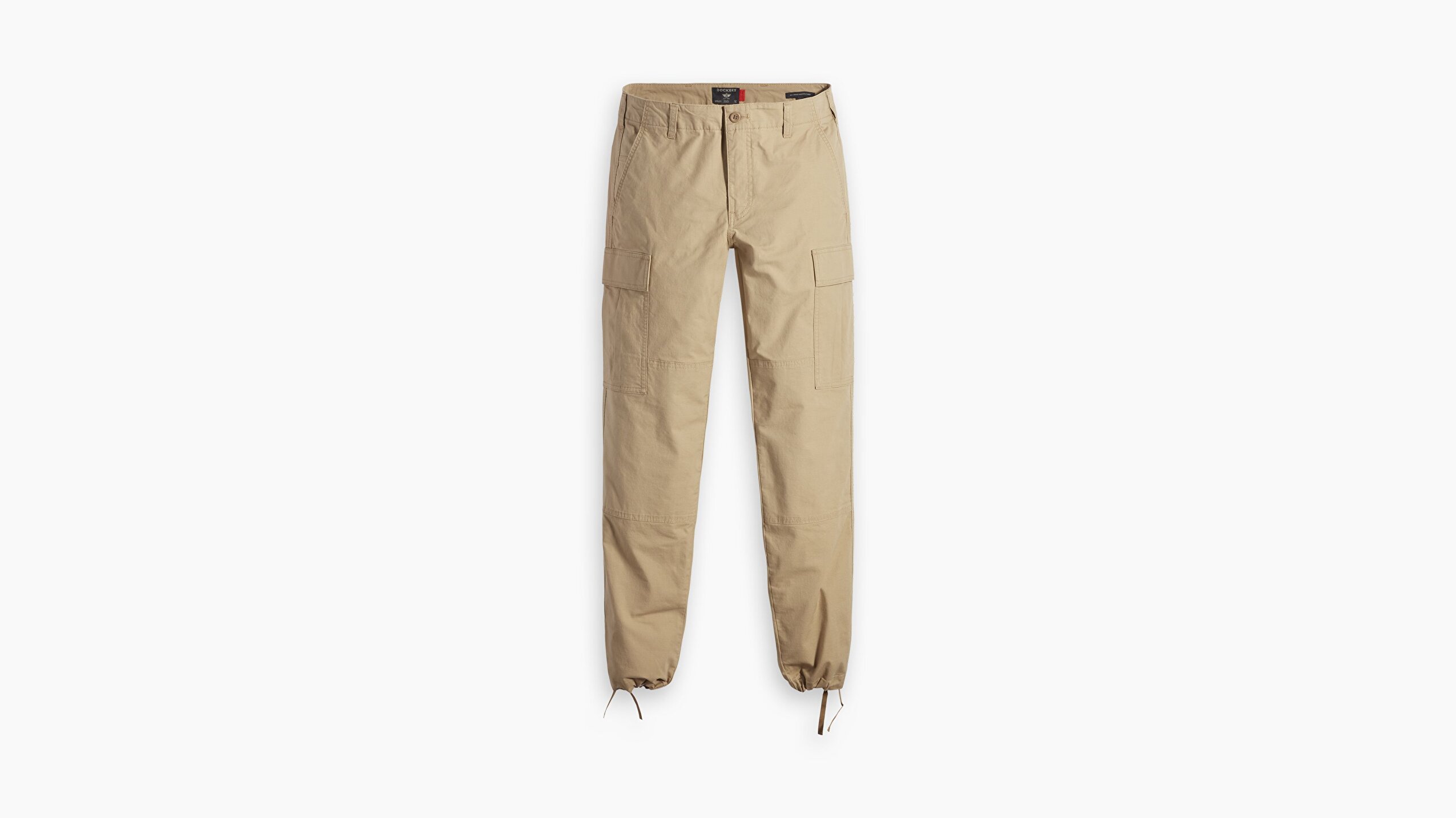 Cargo Bej Slim Tapered Pantolon