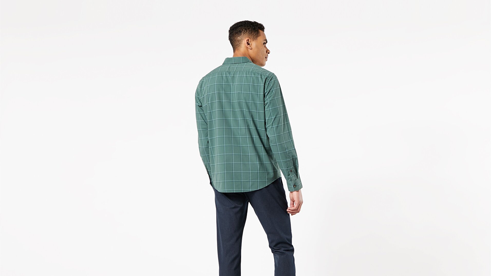 Washed Poplin Button-Up Gömlek-Vergara Garden Topiary