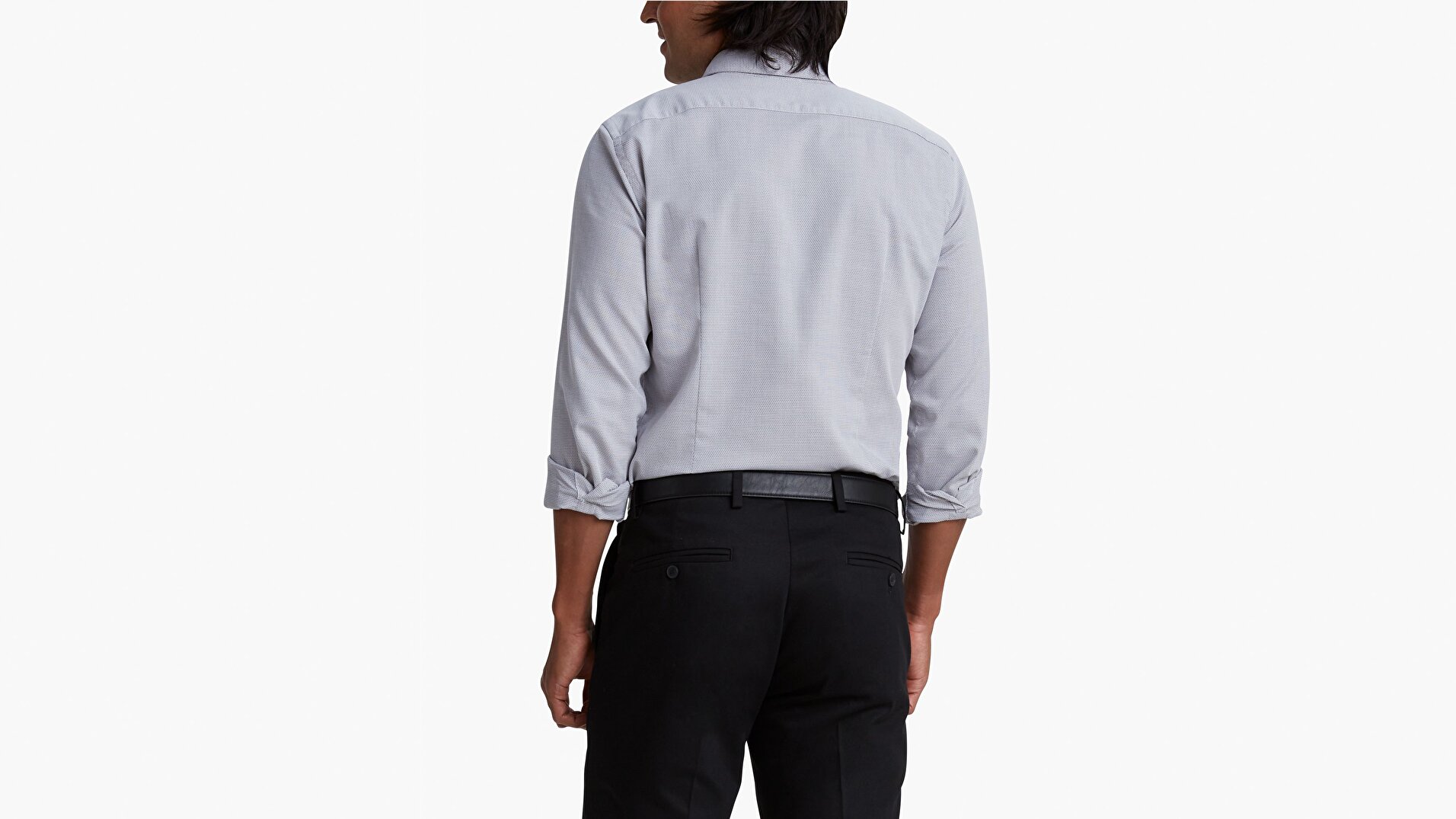 Refined Stretch Poplin Gömlek-Oberg Burma Grey+