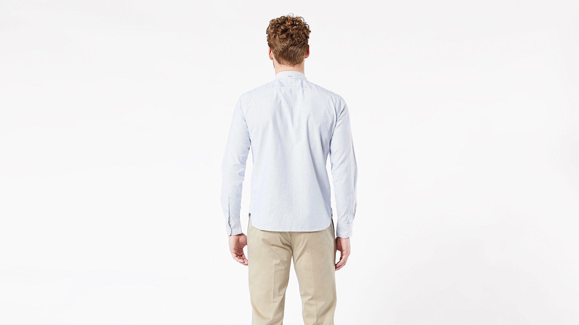 Stretch Oxford Gömlek-Bengal Stripe Delft Stripe