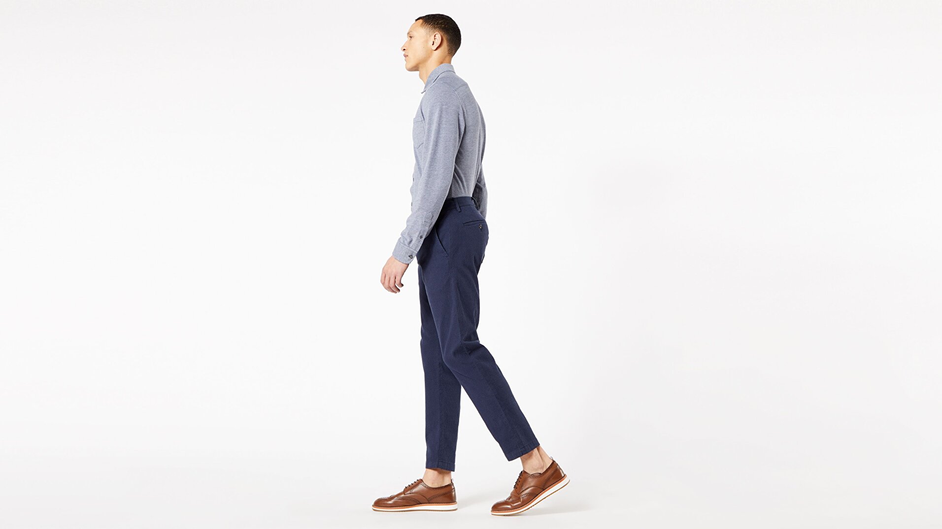 Chino Tapered Fit - Dobby Pantolon
