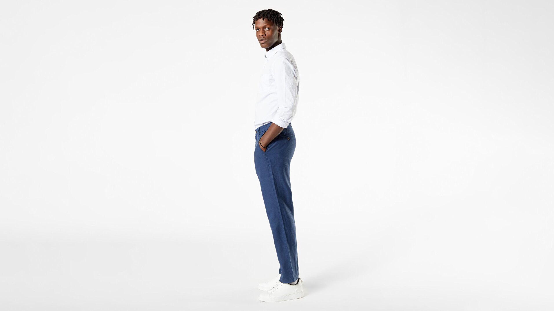 Linen Chino, Straight Fit