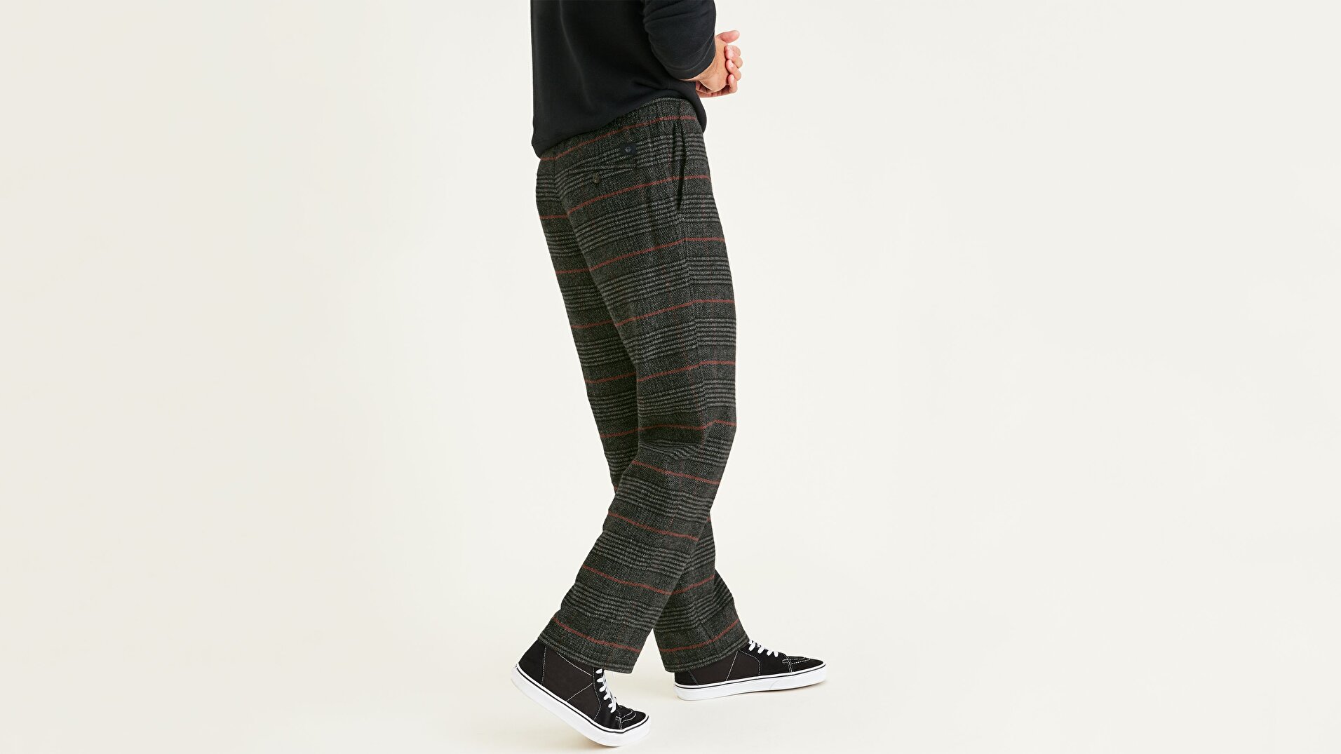 Tapered Fit Pull-On Chino Pantolon